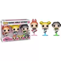 Powerpuff Girls - Blossom, Bubbles & Buttercup Diamond Glitter 3 Pack