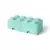 Rangements LEGO - Brique 8 tenons avec 2 tiroirs – bleu turquoise