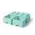 Rangements LEGO - Brique 8 tenons avec 2 tiroirs – bleu turquoise