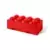 LEGO Storages - Brique de rangement LEGO à 2 tiroirs 8 tenons - Rouge