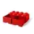 LEGO Storages - Brique de rangement LEGO à 2 tiroirs 8 tenons - Rouge