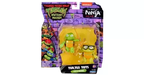 Teenage Mutant Ninja Turtles: Mutant Mayhem Turtle Tots Leo & Donnie Action  Figure Set - 2pk