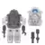 Super7 - Super Cyborgs - S.N.A.K.E. Armor (Full Color - Gray)