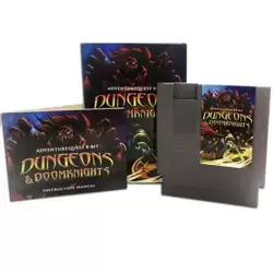 Dungeons & DoomKnights Gray NES Cartridge