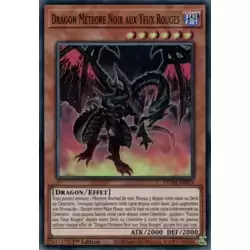 Dragon Météore Noir aux Yeux Rouges