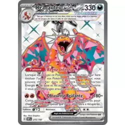 Carte Pokémon Dracaufeu EX 223/197 Ecarlate & Violet Flammes Obsidiennes FR