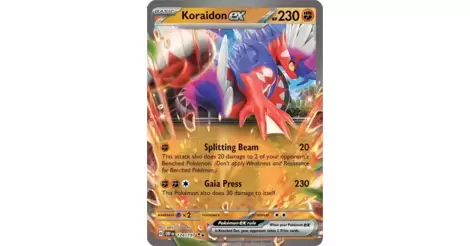Koraidon EX - Obsidian Flames - OBF (OBFEN) Pokémon card 124/197