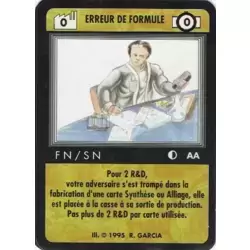 Erreur de formule