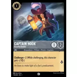 Checklist Steel Lorcana Card - Captain Hook - Disney Lorcana