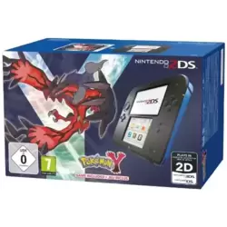 Console Nintendo 2DS - noir & bleu + Pokémon Y - édition limitée
