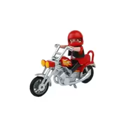 Moto de course et coureur - Playmobil Sports Mécaniques 3303