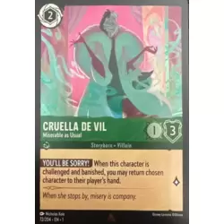 Cruella De Vil - Miserable as Usual - Foil