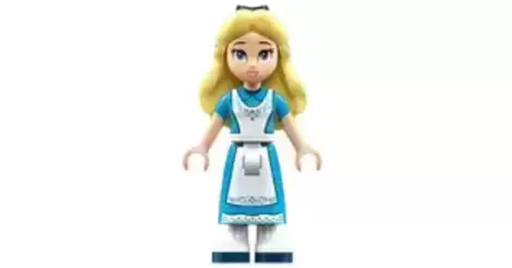 Animated LEGO Disney Alice in Wonderland Minifigure Build 