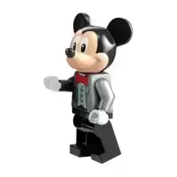 Mickey Mouse - Flat Silver Tuxedo Jacket, Red Bow Tie