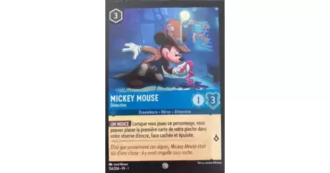 Disney Lorcana TCG : Carte Mickey Mouse, brave petit tailleur