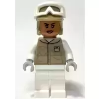 Hoth Rebel Trooper Dark Tan Uniform and Helmet, White Legs, Female (Star Wars Galaxy Mission Book)