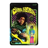 Jimi Hendrix Blacklight (Are You Experienced) - Flocked Card