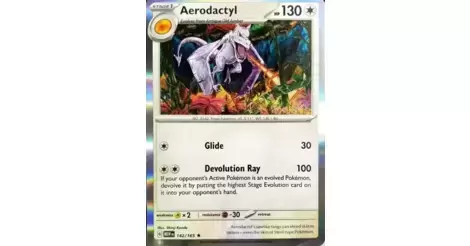 Pokemon Trading Card Game 142/165 Aerodactyl : Rare Holo Card