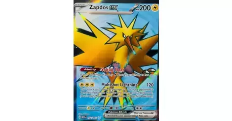 Zapdos EX - Scarlet & Violet 151 - MEWEN Pokémon card 192/165