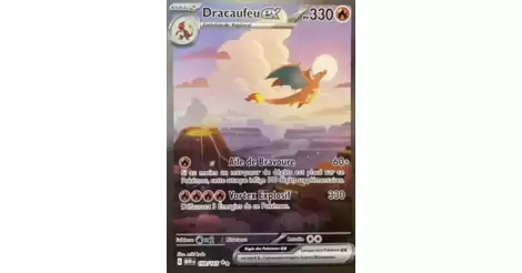 Carte Pokémon DRACAUFEU-ex - 006/165 - PV330 - Version française