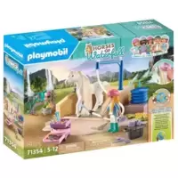 Playmobil-PLAYMOBIL RIDING STABLE 71238(71238)
