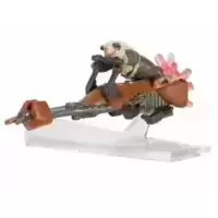 Speeder Bike Flaming With Paploo (Mystery Vehicle & Figure)