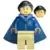 Cho Chang - Dark Blue Ravenclaw Quidditch Uniform with Hood and Cape