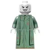 Lord Voldemort - Sand Green Robe, Printed Skirt