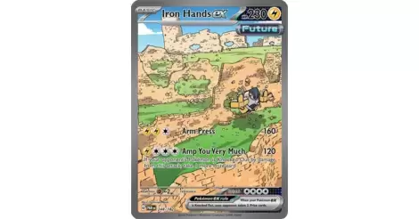 Iron Hands EX - carte Pokémon anglaise 248/182 Paradox Rift - PAREN