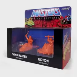 Super 7 - Wind Rider with He-Man & Rotom with Skeletor Orange
