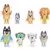 Bluey Figures & Playsets - Bluey Heeler Family & Mates Pack