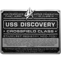 Plaque U.S.S. Discovery NCC-1031 (Crossfield class)