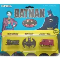 Batman - Batmobile, Batwing, Joker Van