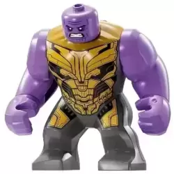 Thanos - Large Figure, Medium Lavender Arms Plain, Dark Bluish Gray Outfit with Gold Armor, Angry