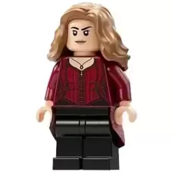 The Scarlet Witch (Wanda Maximoff) - Plain Black Legs, Medium Nougat Hair, Dark Red Cloth Skirt