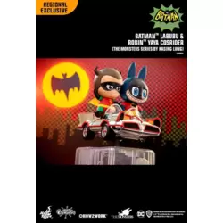 Batman Labubu & Robin Yaya The Monsters Series By Kasing Lung