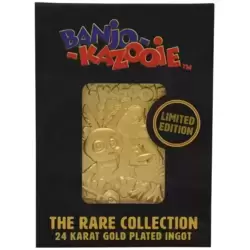 Banjo Kazooie - 24k Gold Plated Ingot - The Rare Collection