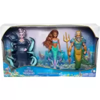 Ariel, King Triton & Ursula Fashion Dolls Gift Set