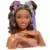 Miscellaneous Barbie - Tie-Dye Deluxe Styling Head Brunette Hair with Blue Highlights