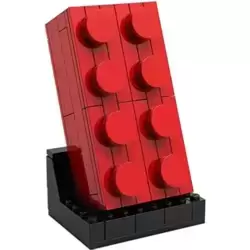 Buildable 2x4 Red Brick