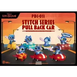 Stitch Series Pull Back Car Blind boxset