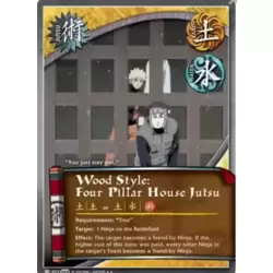 Wood Style : Four Pillar House Jutsu