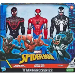 Spider-Man (Miles Morales) + Armored Spider-Man + Venom (3-Pack)
