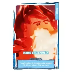 Mains enflammées