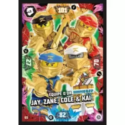 Équipe d'or Jay, Zane, Cole & Kai