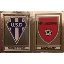 Ecusson U.S. Dunkerque / E.A. Guingamp - Deuxieme Division (Groupe B)