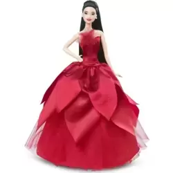 2022 Holiday Barbie Doll, Black Hair