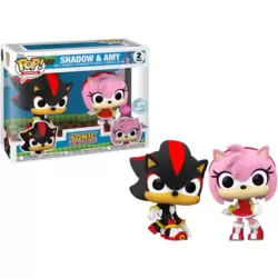 Sonic the Hedgehog - Shadow & Amy Flocked 2 Pack