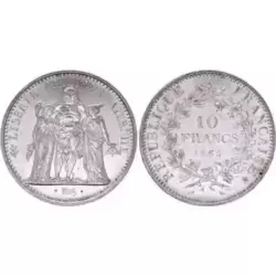 10 francs Argent Hercule 1965