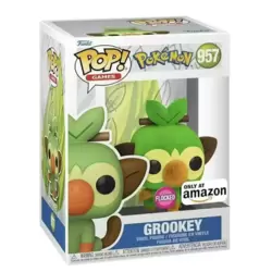 Pokemon - Grookey Flocked